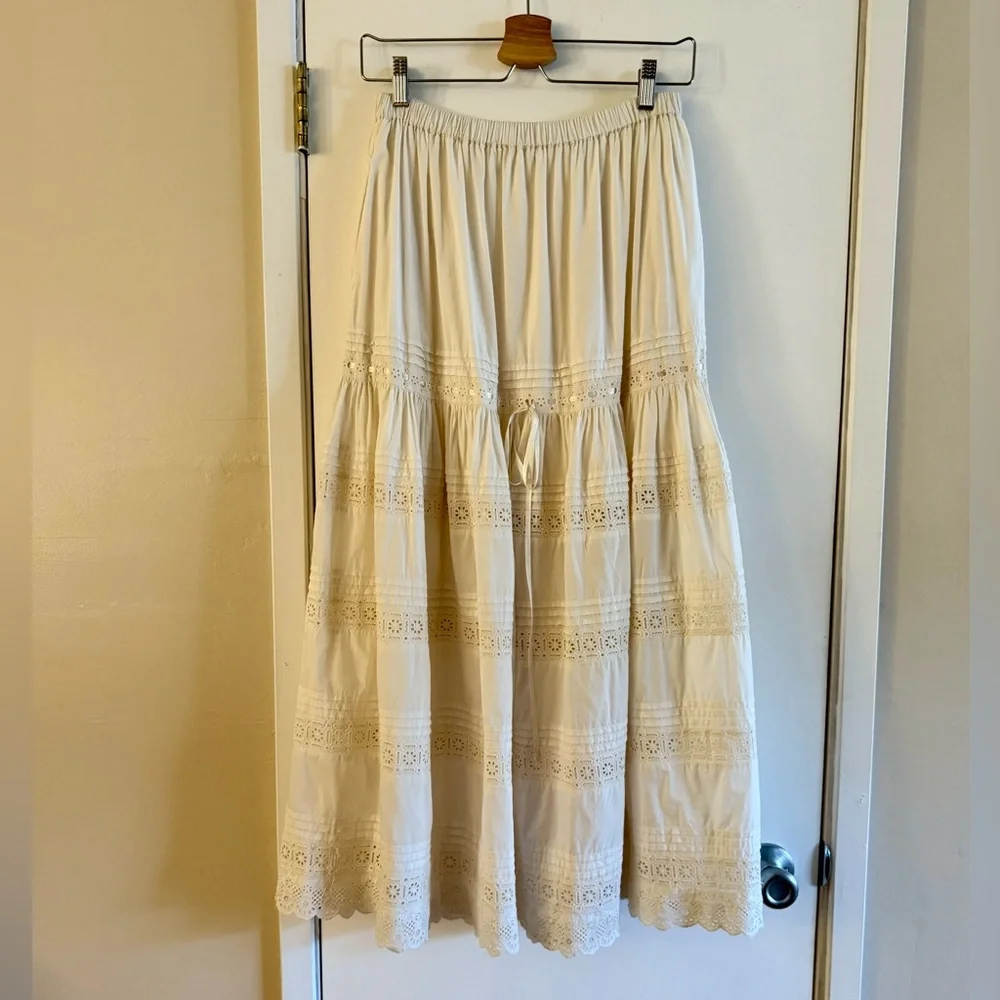 Christy Dawn Perla Skirt in Pearl - Picture 2 of 10